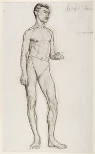 Studio di una figura maschile nuda
